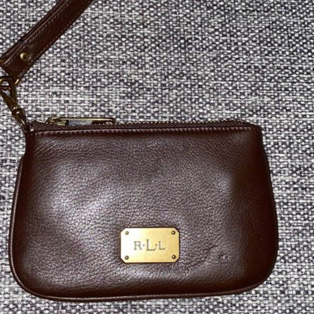 Ralph Laurent leather wristlet brand new